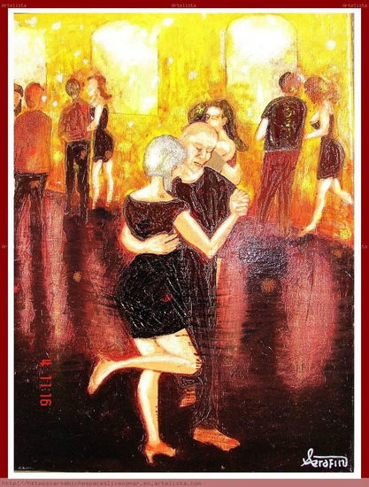 Ultimo tango en Buenos Aires. Óleo Lienzo Otros