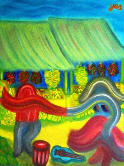 BAILE CRIOLLO Oil Canvas Others