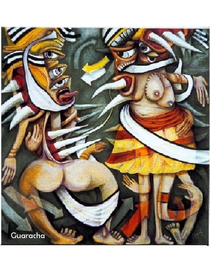 Guaracha Acrylic Canvas Figure Painting