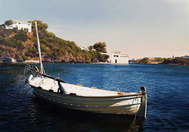 " port de Maó " Óleo Lienzo Marina