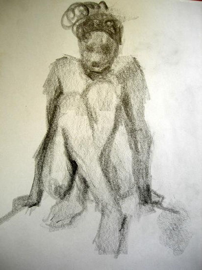 legs crossed Graphite