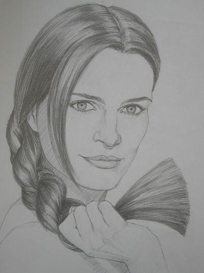 woman with braid Graphite