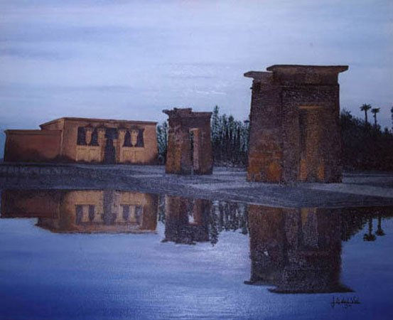 Templo de Debod I Oil Canvas Others