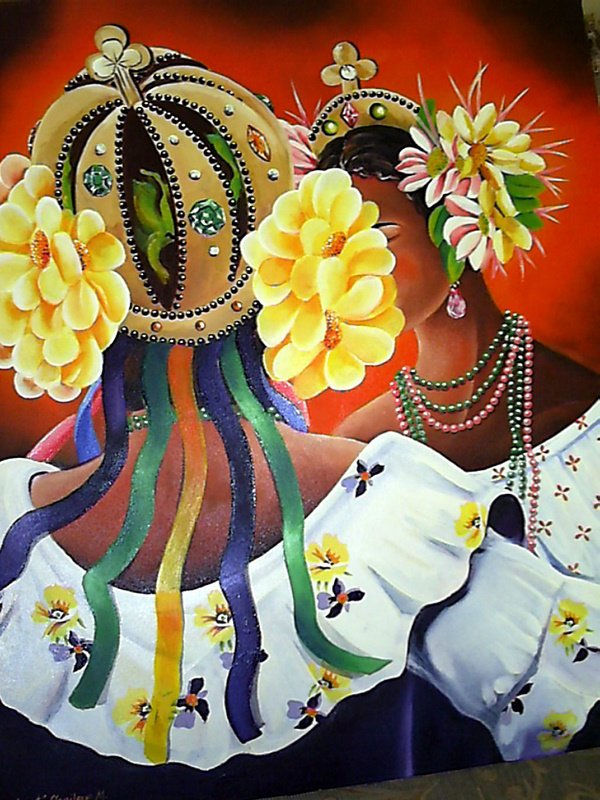 Mojongos(mujeres)con flores #1