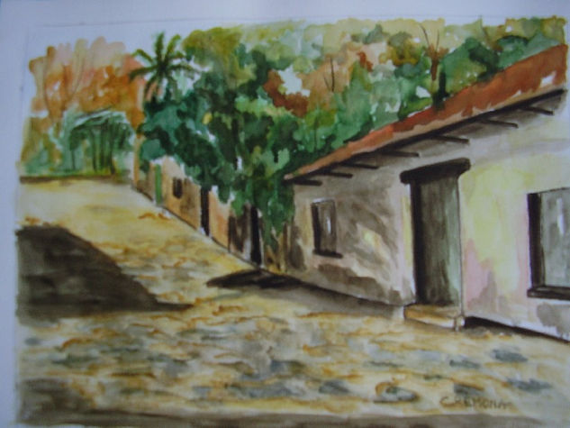 calle de los suspiros Watercolour Paper Landscaping