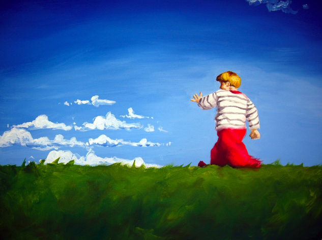 The long way Oil Canvas Figure Painting