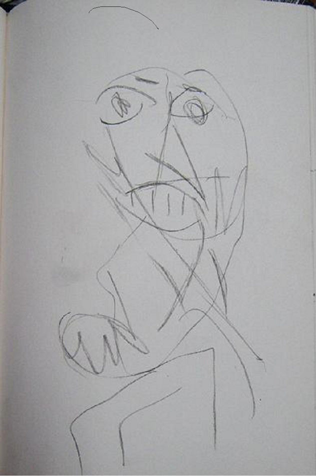 BOCETO DIBUJADO EN MI INCONSCIENTE EN DOS POSICIONES DISTINTAS