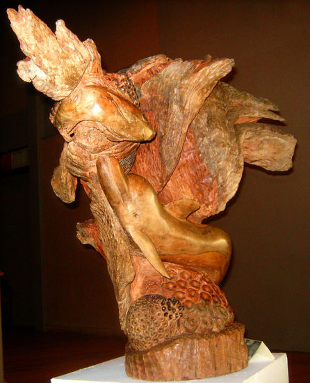 runaway fish Madera Figurativa