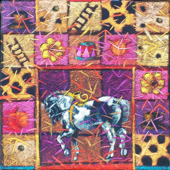 From the Kingdom's Horses: Mixed media Canvas Others