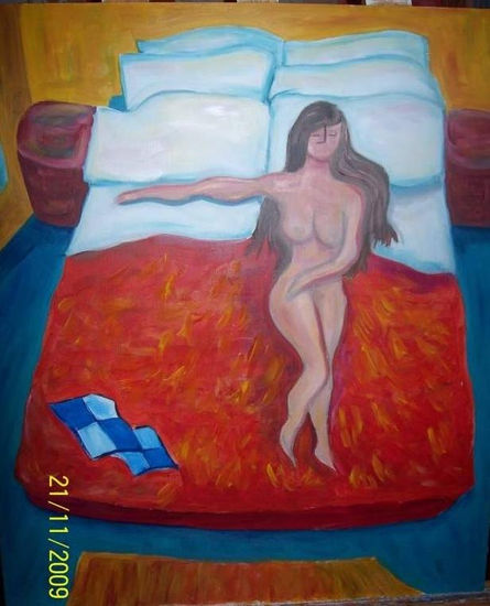 Lonelywoman Oil Panel Nude Paintings