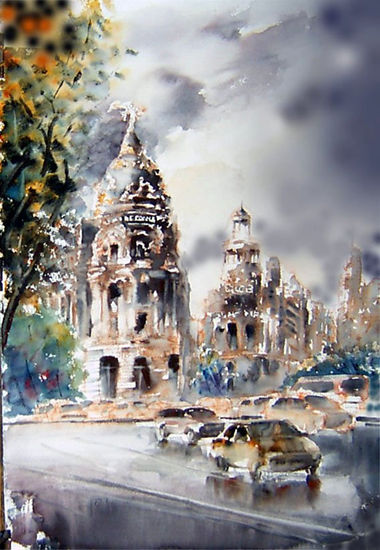 Madrid (Spain) Watercolour Paper Others