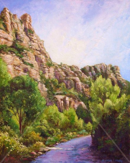 Artana. Les Penyes Aragoneses II Oil Canvas Landscaping