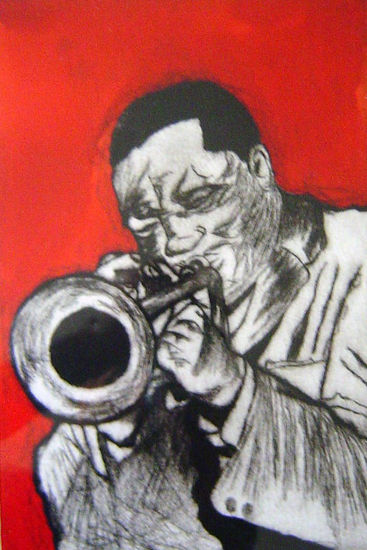 Clifford Brown. Aguafuerte