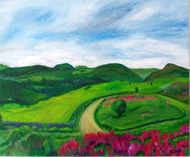 The Conwy Mountains Oil Canvas Landscaping