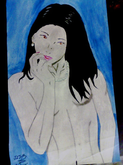 Blue shy