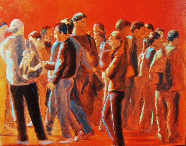 GRUPO Oil Canvas Figure Painting