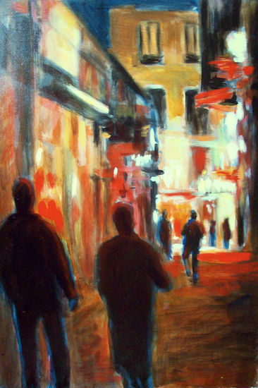 LA NOCHE Oil Canvas Figure Painting