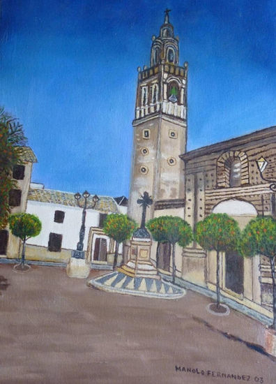 Santa Cruz tower Oil Canvas Others