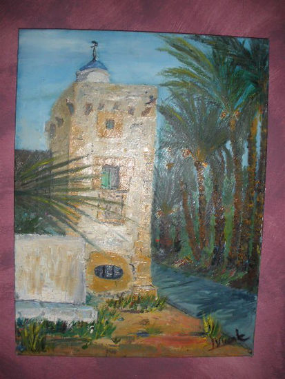 arabian tower Oil Canvas Others