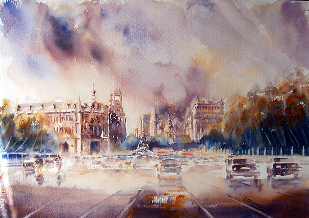 Plaza de Cibeles Watercolour Paper Others