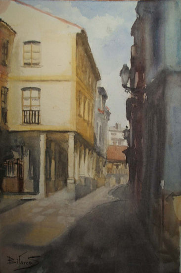 Bances Candamo Street (Sabugo) Avilés Asturias Spain Watercolour Paper Others