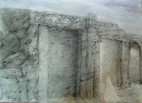 The bride etching