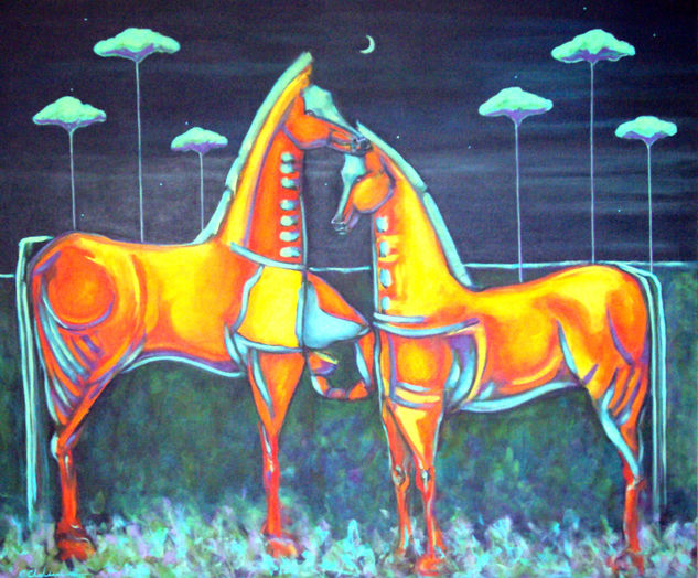 CABALLOS Oil Canvas Others