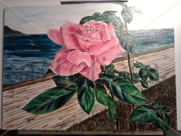 La rosa Oil Canvas Floral Painting