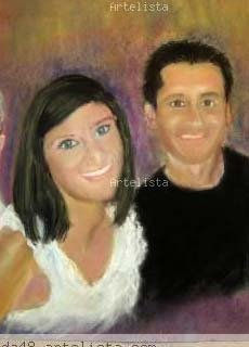 pareja Pastel Canvas Others