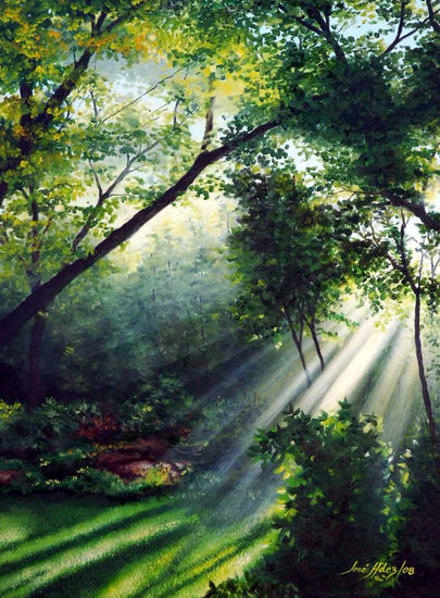 "Mystical Nature" Oil Canvas Landscaping