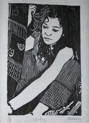 Vicky Woodcut