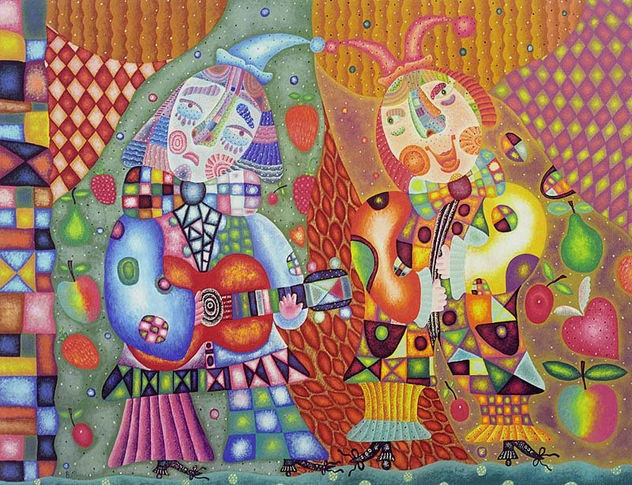 Pierrot and Harlequin (A gift for Paul Cezanne)