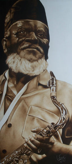 Jazz-Pharoah Sanders Acrylic Canvas Others