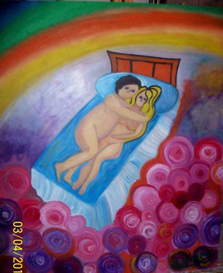 Just sleeping Oil Panel Nude Paintings