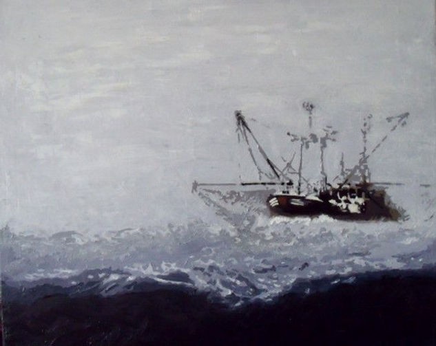 Niebla Oil Canvas Marine Painting