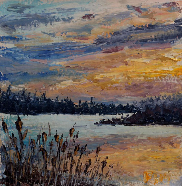professional artist RYBAKOW =  LANDSCAPE OIL PAINTING = Sea 164