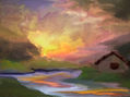 PAISAJE CON RANCHO, VERSIÓN 2