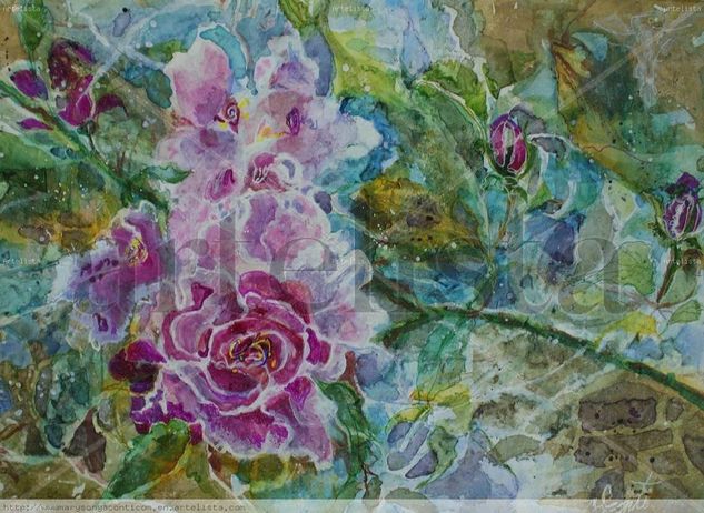 Peony Sonnet Watercolour Paper Floral Painting