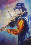 Musician and violin.