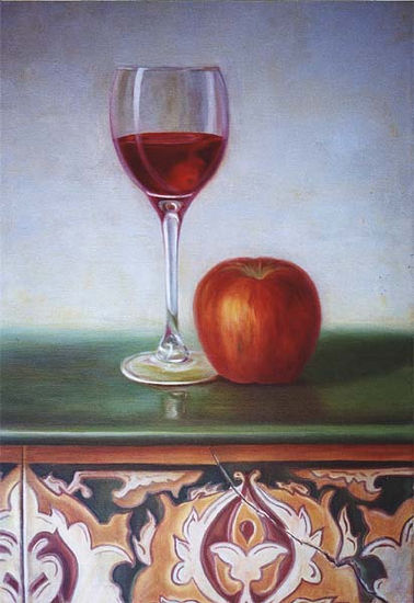 El buen vino Oil Canvas Still Life Paintings