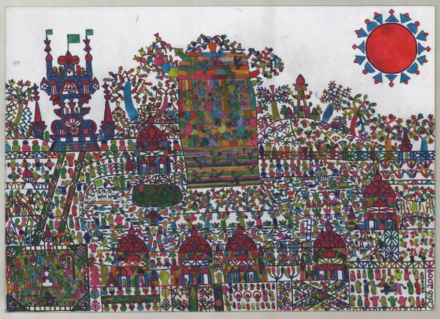 336-A Horse dance in a village