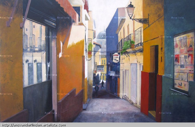 Alleyway in Lorca, Spain Acrylic Canvas Landscaping