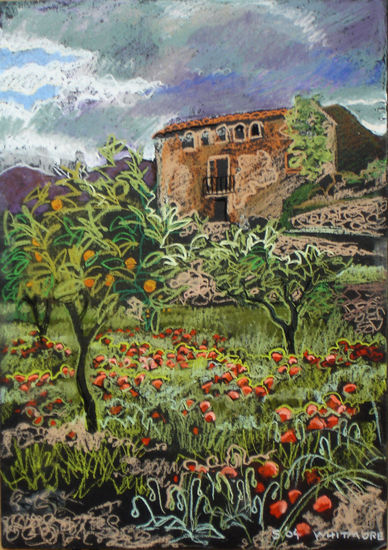 Poppies and oranges, Relleu 