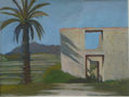 Ruined Moorish farmhouse, blue sky