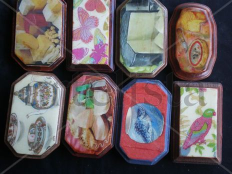 Wood mini plates...