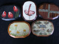 wood mini plates for serve ham, cheese, pate