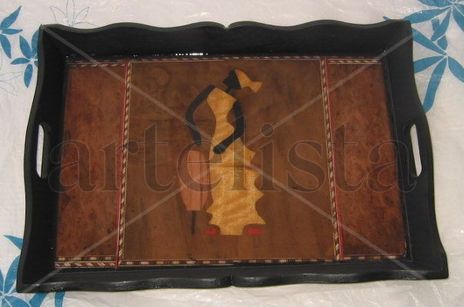 Wood   tray