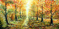 Landscape painting GOLD AUTUMN by Rybakow Valery