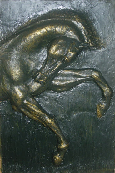 Jumping Bronze Figurative