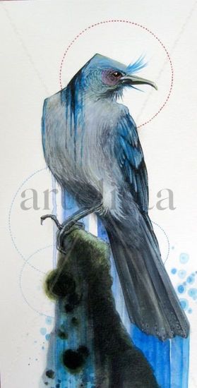 Blue bird Acrylic Paper Animals